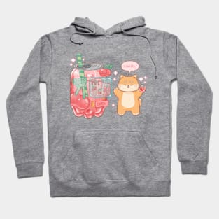 Cherry Soda Shiba Hoodie